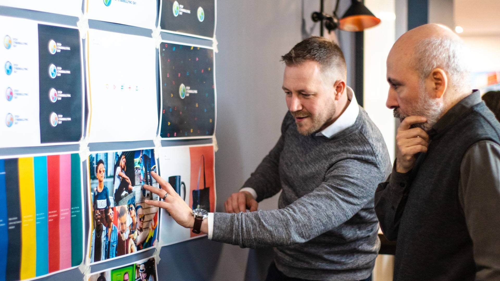 Ed and Antonio Cybersmile wall