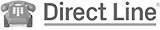 Direct Line Insurance logo: A simple and sleek logo featuring the company's name in bold, black letters on a white background.