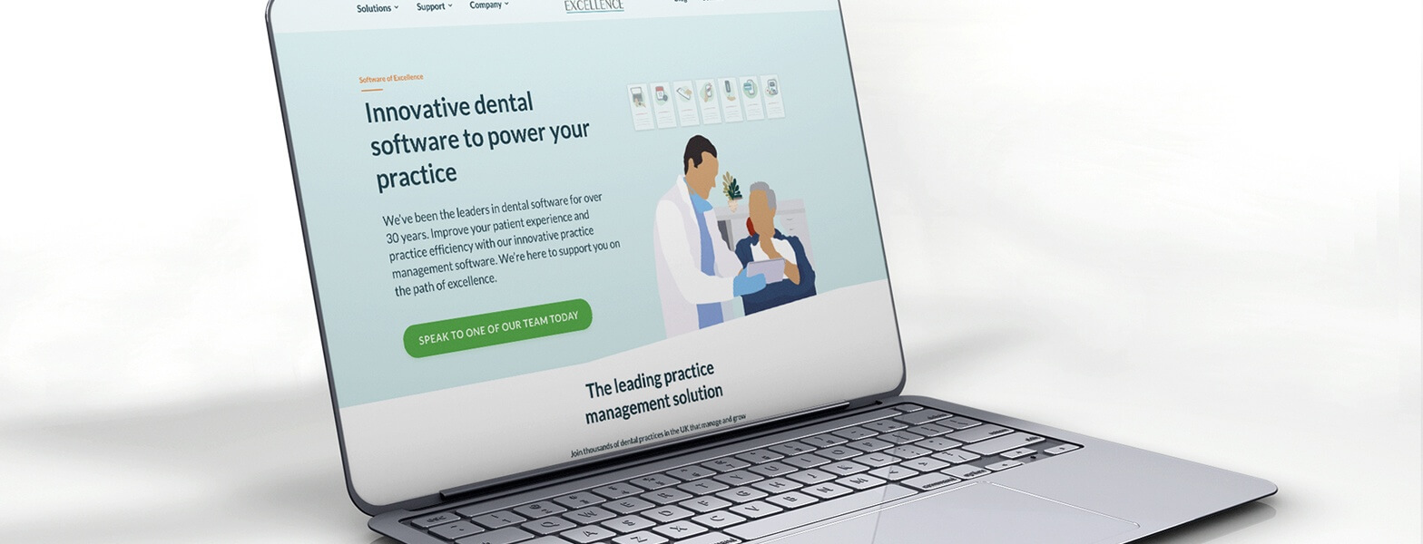 Software of Excellence homepage displayed on desktop