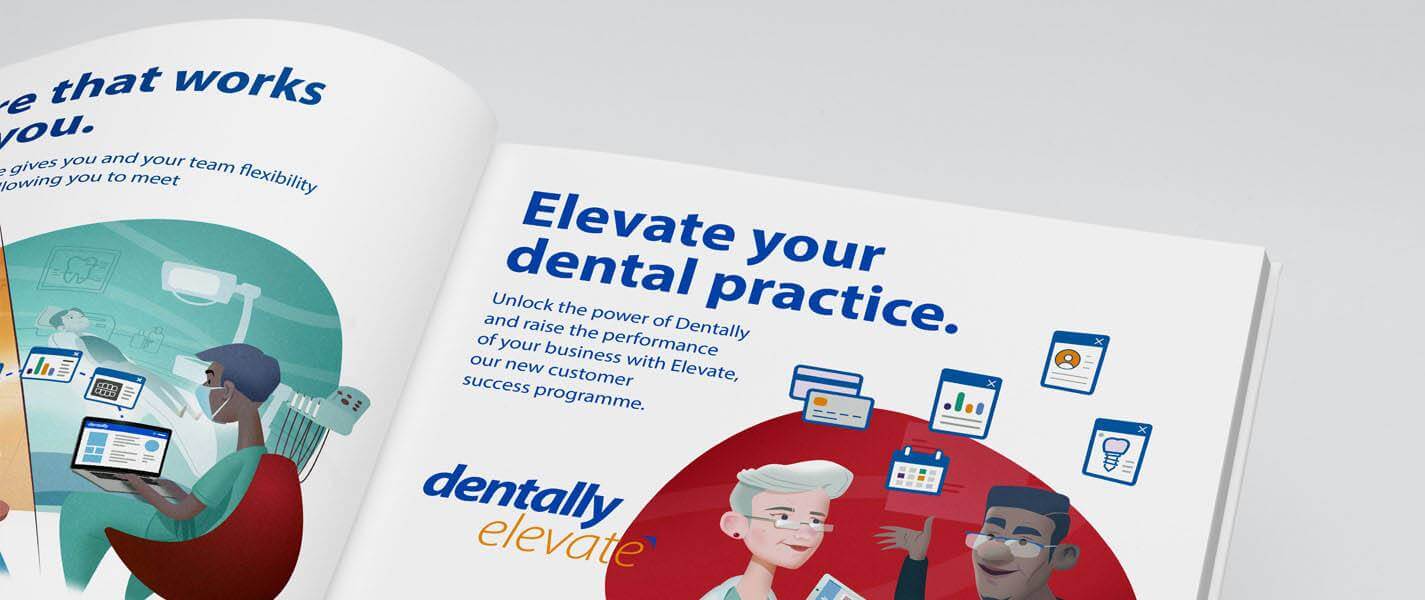 Dentally imagery displayed in a book